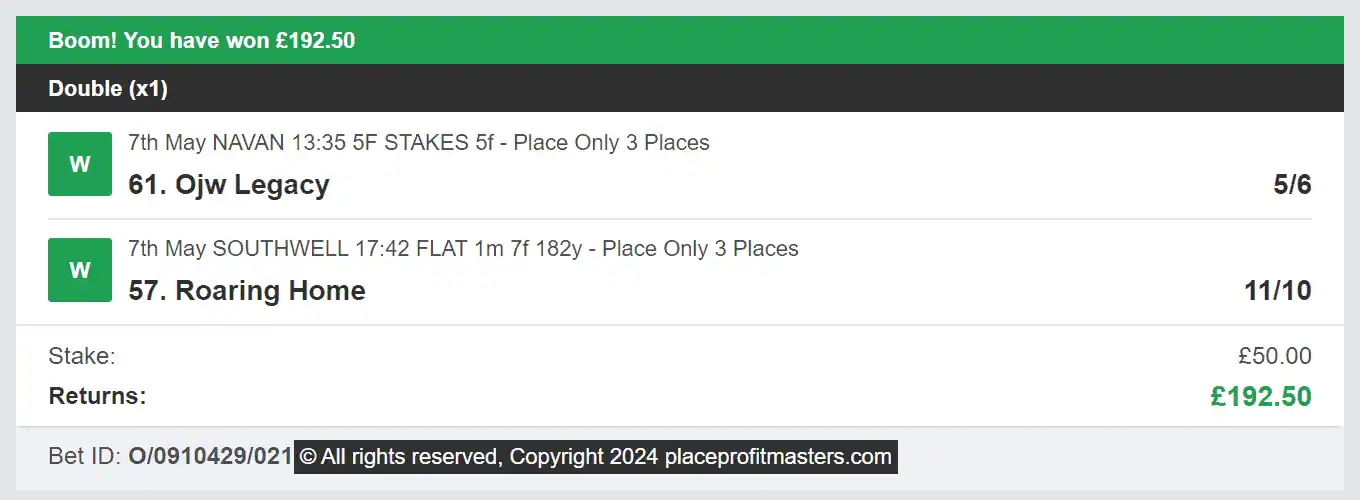 Place Profit Masters - Winner Multi - 2024-05-07