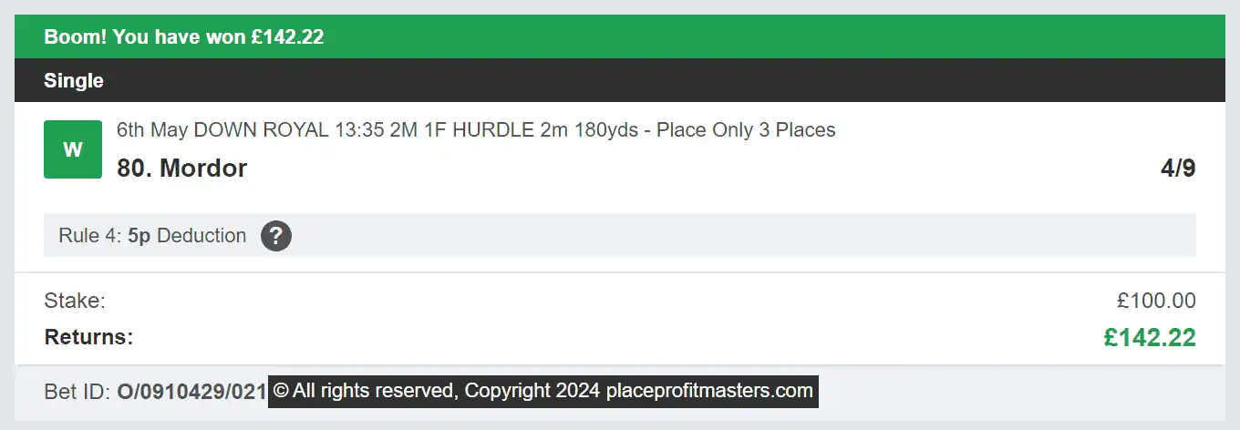 Place Profit Masters - Winner 1 - 2024-05-06
