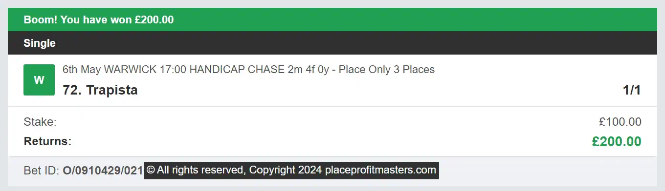 Place Profit Masters - Winner 2 - 2024-05-06